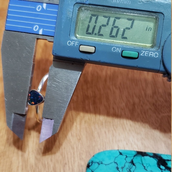 Sterling Silver Fire Opal Ring - Picture 4 of 5